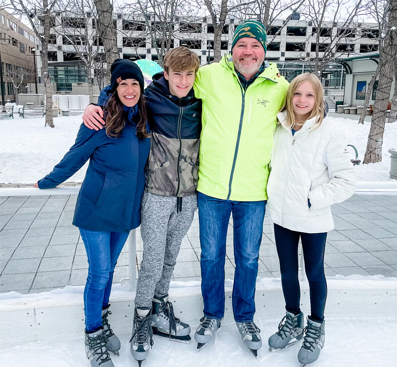 doctor and family